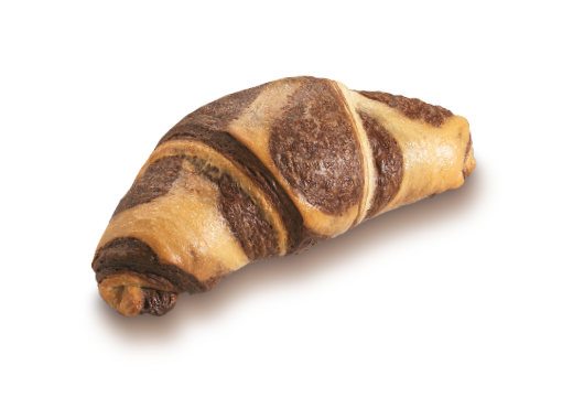 Marble Croissant with Milk Creme and Chocolate